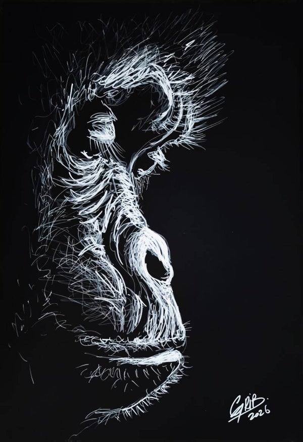 Chimpanzé - Originale ou Impression d'Art Numérotée