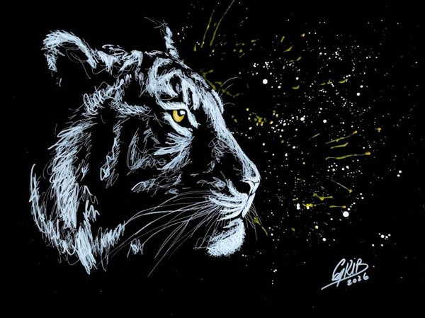 Eclat du Prédateur - Originale ou Impression d'Art Numérotée