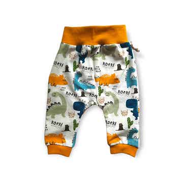 Broekje Dinosaurus Geel