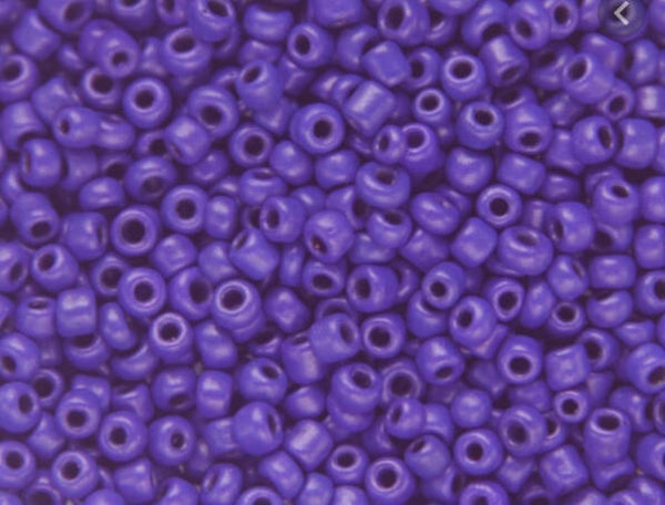 Paarse 2mm kralen per 10 gram