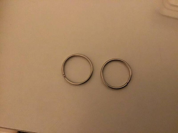Sleutelhang ringen 10 cent ps