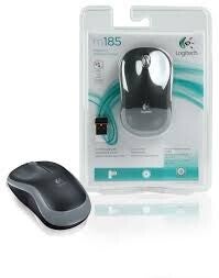 Logitech draadloos USB optical muis M185 Grijs