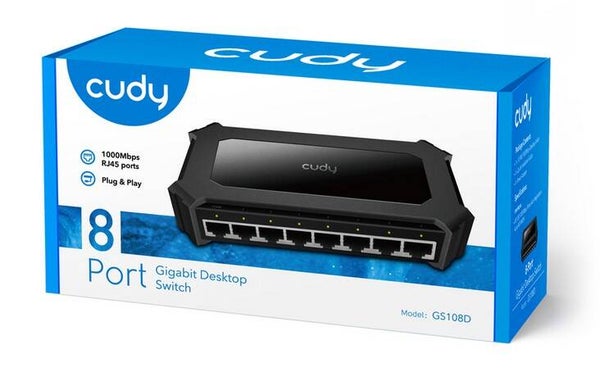 Cudy 8 Poort Switch G-lan GS108D