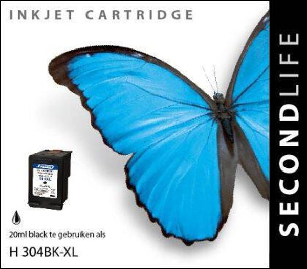 SecondLife - HP 304 XL Black 20,ml