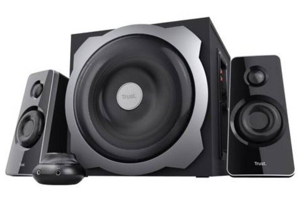 Trust Tytan 2.1 Luidsprekerset – 2.1‑luidsprekerset – subwoofer speakers – Bedrade bediening – Zwart