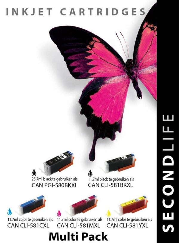 Second Life Canon 580/581 Multipack