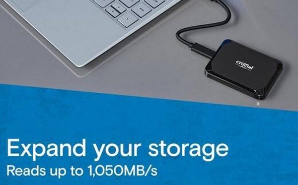 SSD Crucial X9 Pro  1TB BK USB-C /1050