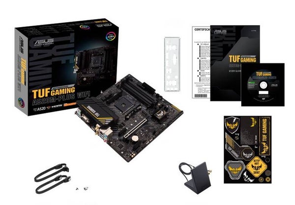 ASUS AM4 TUF GAMING A520M-PLUS II WIFI- DDR4/M.2/DP/HDMI