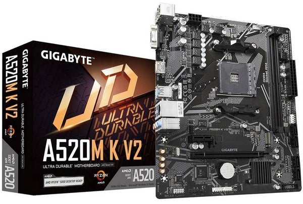 Gigabyte AM4 A520M K V2 - DDR4/M.2/HDMI/VGA/µATX