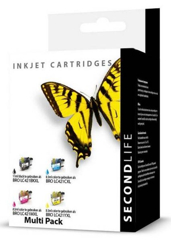 SecondLife - Multipack Brother LC 421 XL