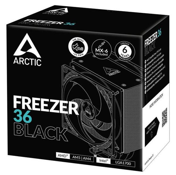 Arctic Freezer 36 Zwart - AMD-Intel