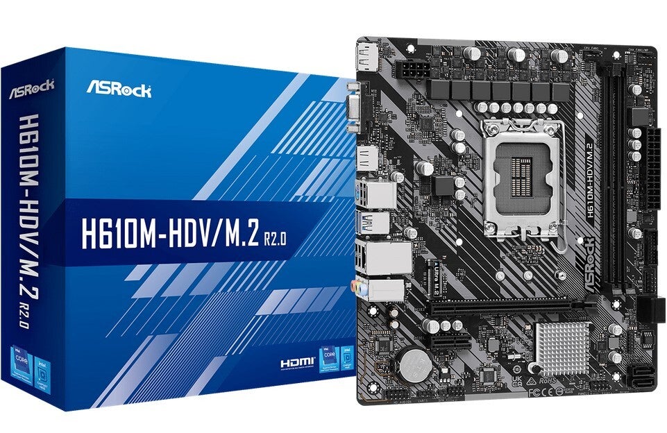 ASRock 1700 H610M-HDV/M.2 R2.0 - DDR4/M.2/DP/HDMI/VGA