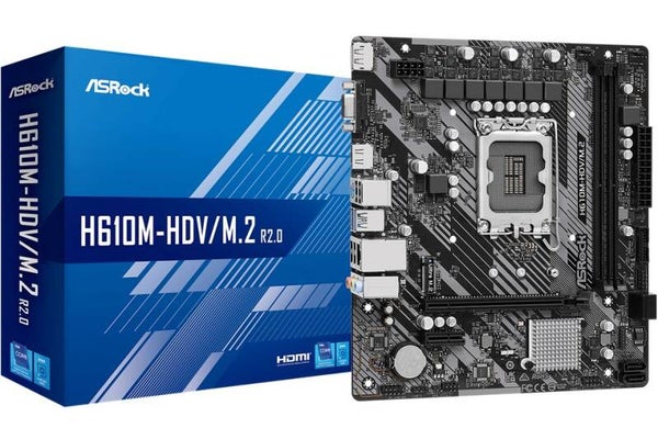 ASRock 1700 H610M-HDV/M.2 R2.0 - DDR4/M.2/DP/HDMI/VGA
