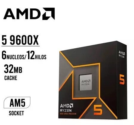 AM5 AMD Ryzen 5 9600X 65W /5.4GHz /38MB /BOX-no Cooler
