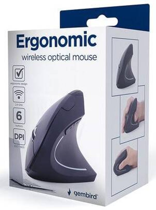 Gembird MUSW-ERGO-01  RF Optisch 1600 DPI