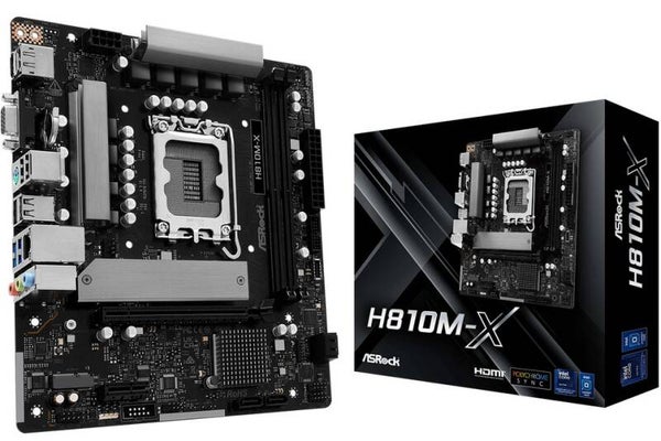 ASRock 1851 H810M-X - DDR5/M.2/DP/HDMI/VGA/µATX