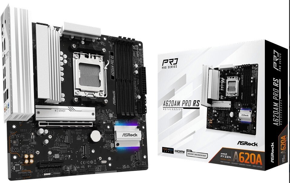 ASRock AM5 A620AM Pro RS - DDR5/M.2/DP/HDMI/µATX