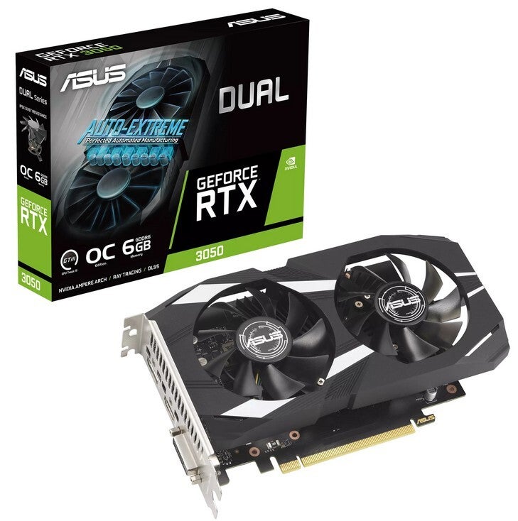 3050 ASUS DUAL RTX OC 6GB/DP/HDMI/DVI/2slot