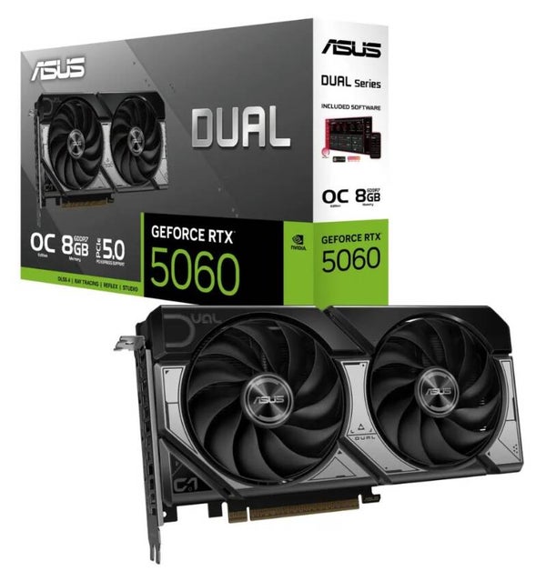 5060 ASUS DUAL RTX OC 8GB/3xDP/HDMI/2,5slot