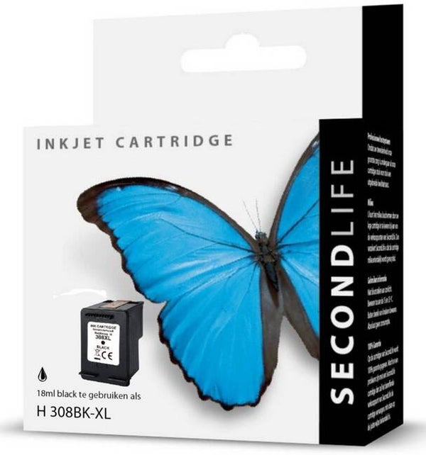 SecondLife - HP 308 XL Black