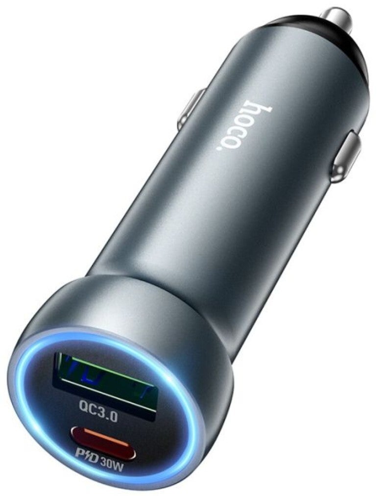 Hoco snellader auto - 1x USB-A & 1x USB-C Z54A
