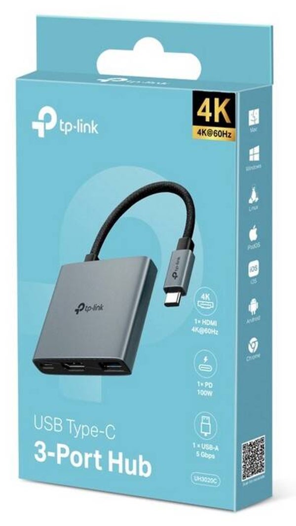 TP-Link UH3020C interface hub USB Type-C 5000 Mbit/s