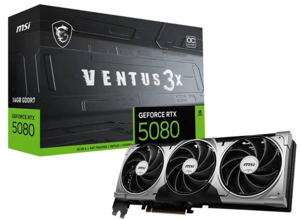 5080 MSI RTX 16G VENTUS 3X OC 16GB/3xDP/HDMI/2,5slot