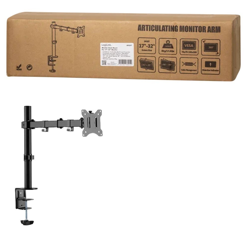 LogiLink Desk Mount Enkel 17"-32" BP0097
