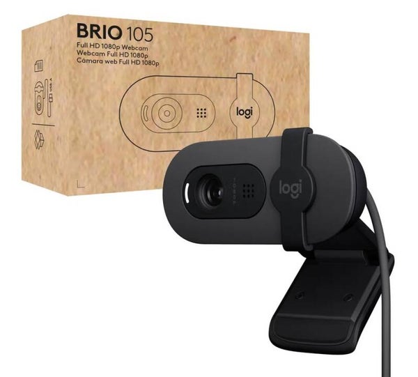 Logitech WebCam USB-A Brio 105 FHD Zwart