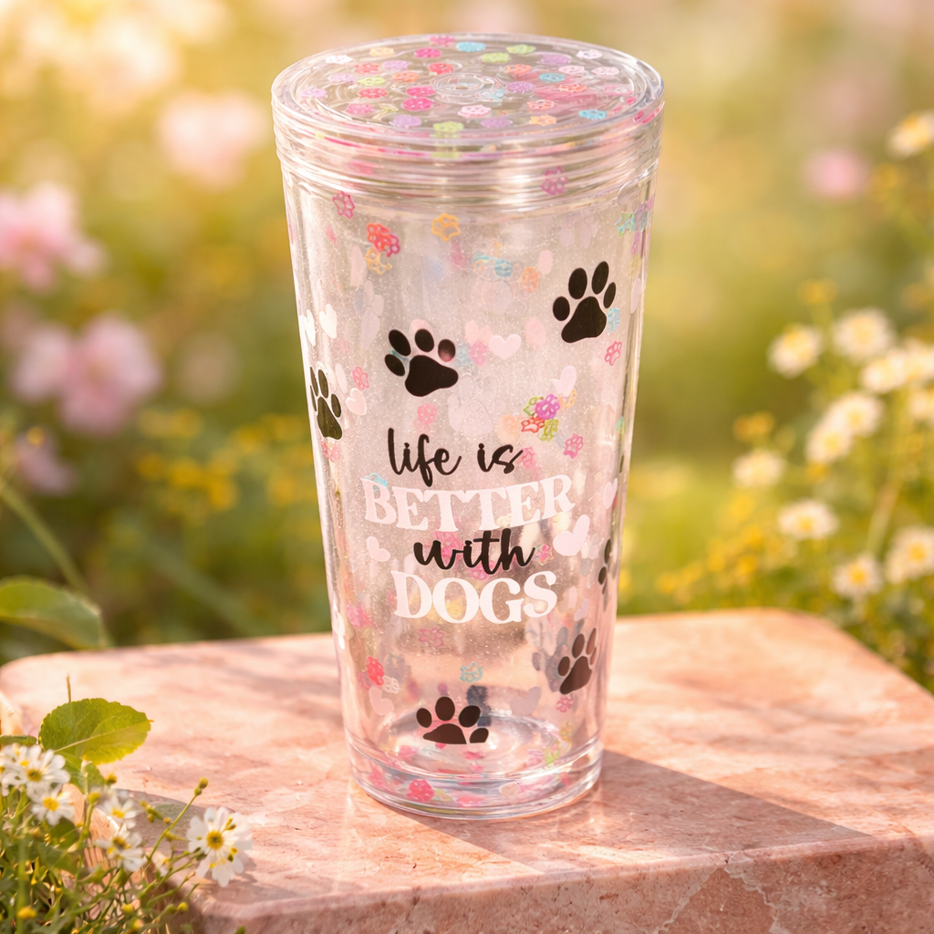 24 oz snow globe tumbler