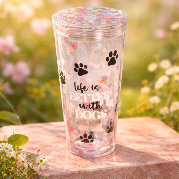 24 oz snow globe tumbler
