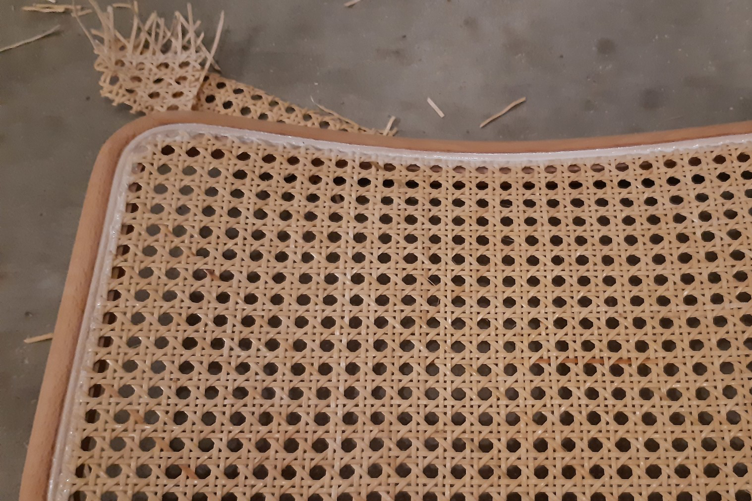 herstellen webbing stoel 