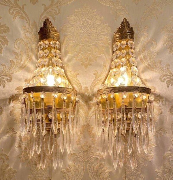 Coppia applique in stile impero