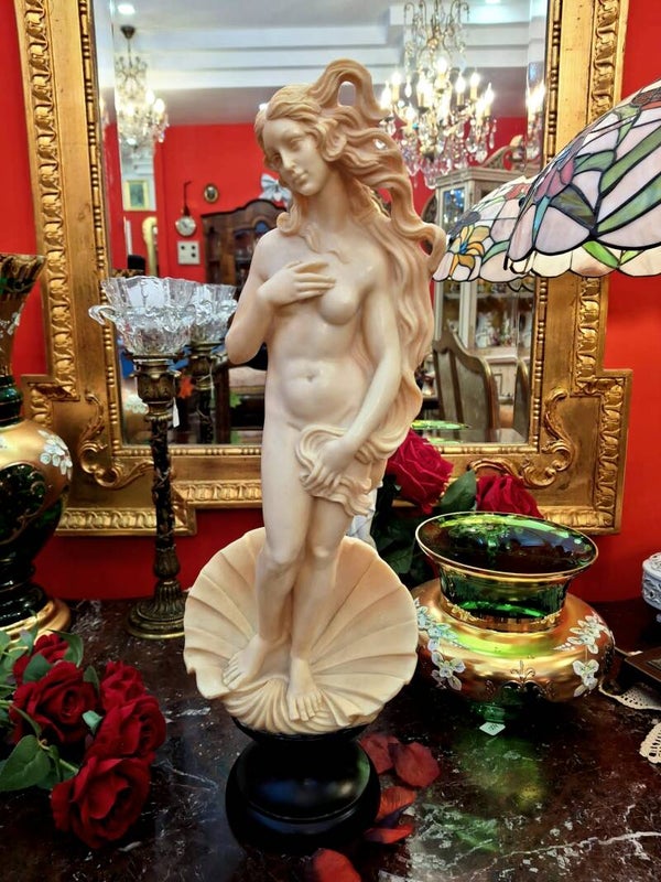 Scultura "la nascita di Venere" firmata A. Santini 49cm