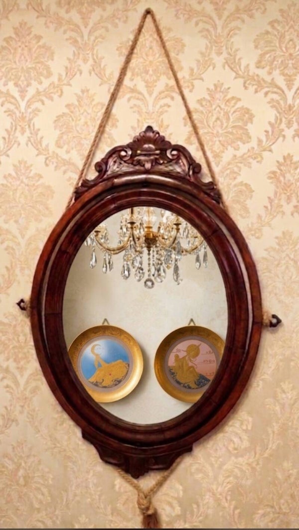 Specchio ovale basculante Napoleone III