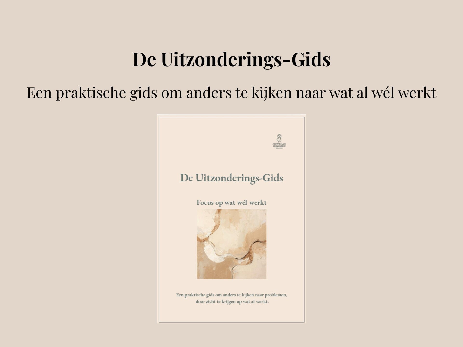 De Uitzonderings-Gids: Focus op wat wél werkt