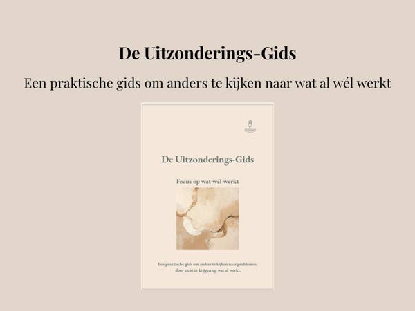 De Uitzonderings-Gids: Focus op wat wél werkt
