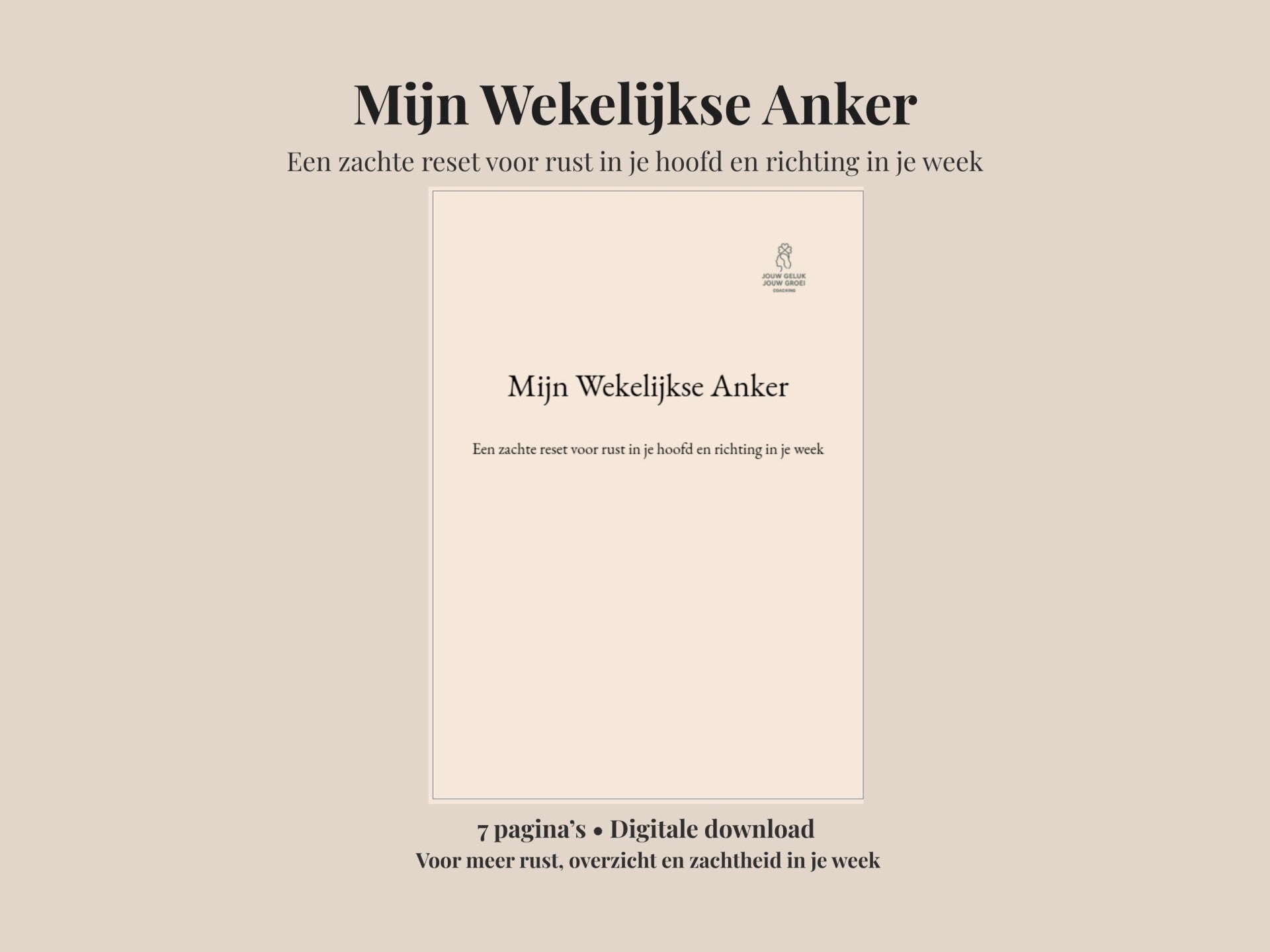 Mijn Wekelijkse Anker