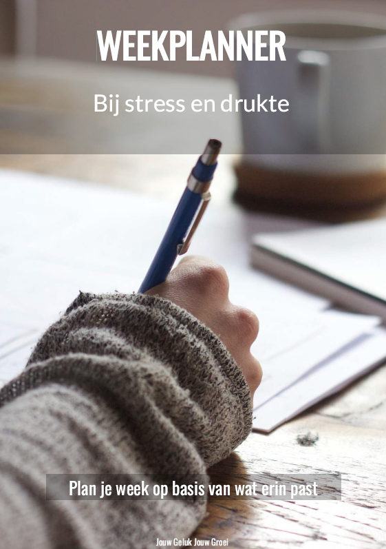 Weekplanner bij stress en drukte