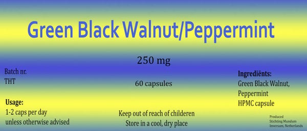 DHC Greenblack Walnut/Pepermint® 60 capsules 300 mg