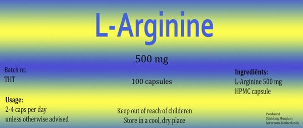 DHC L-Arginine 100 capsules 500 mg