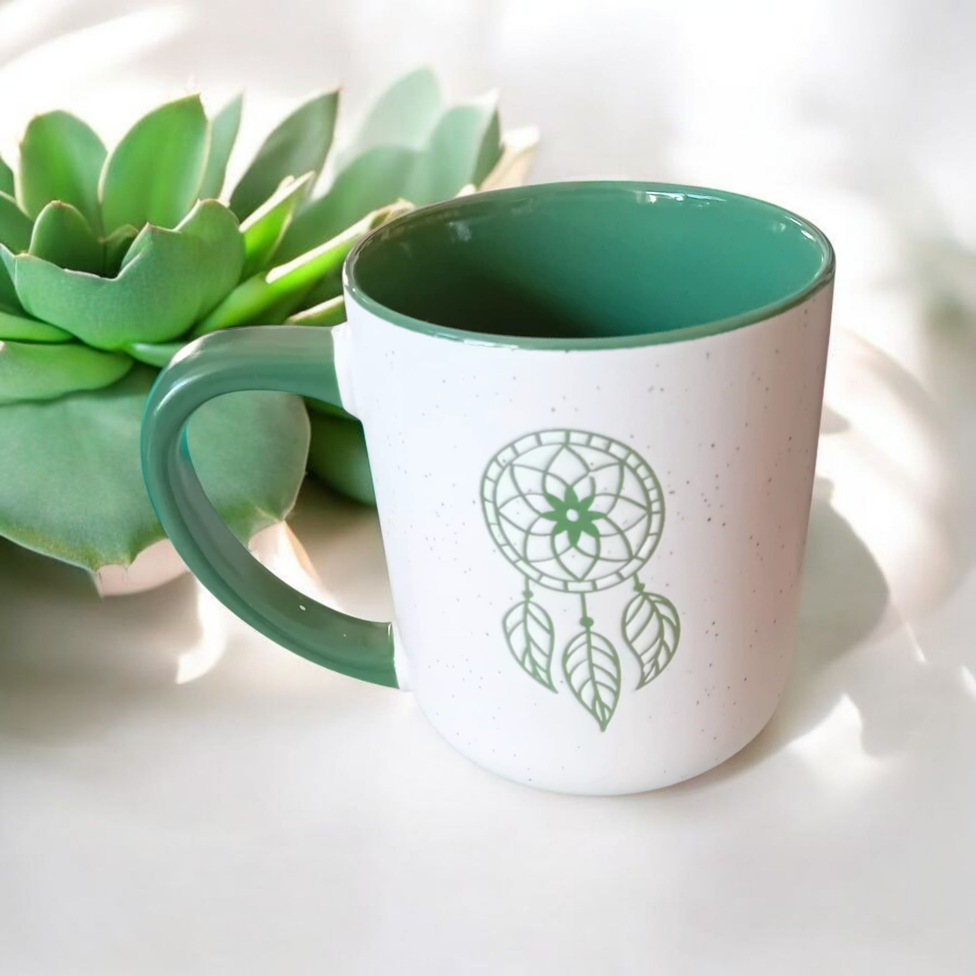 Tasse attrape-rêve ☕️ verte