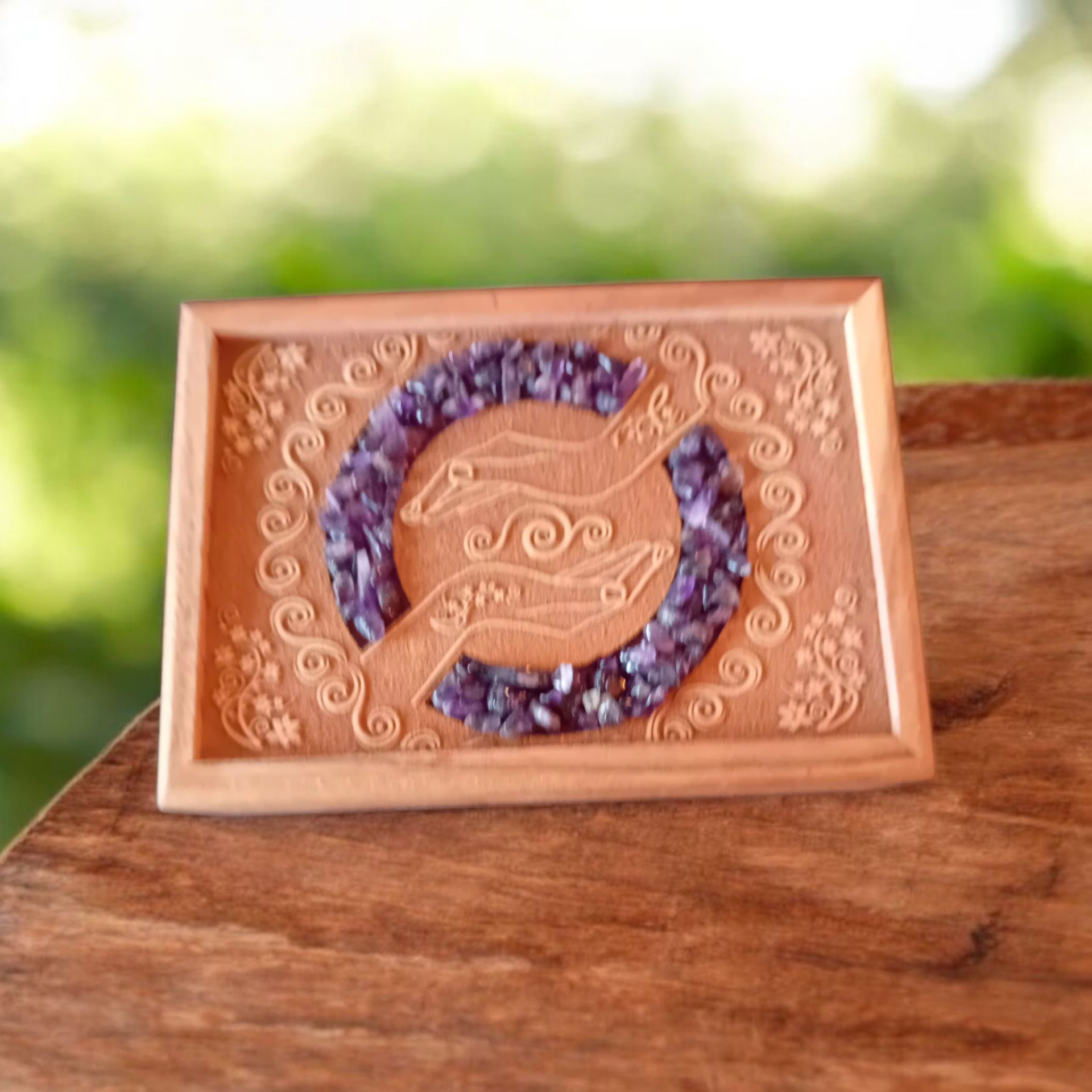 Boîte Mains Guérisseuses ✋️ Améthyste