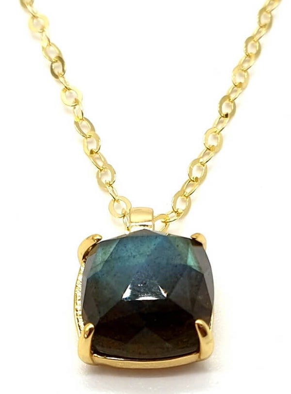 Collier / Labradorite carré