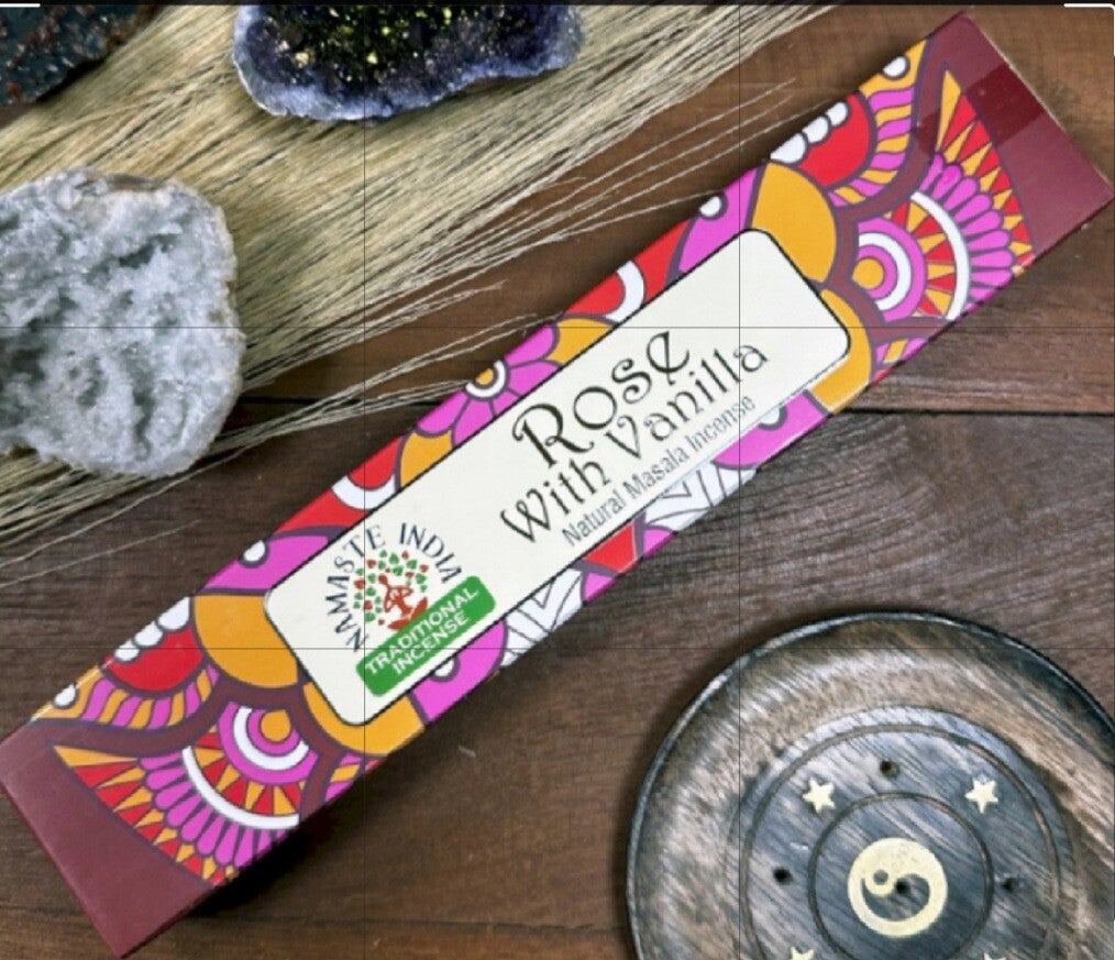 Encens Masala Namaste Mandala - Rose et Vanille