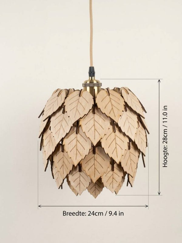Houten lamp - Berken