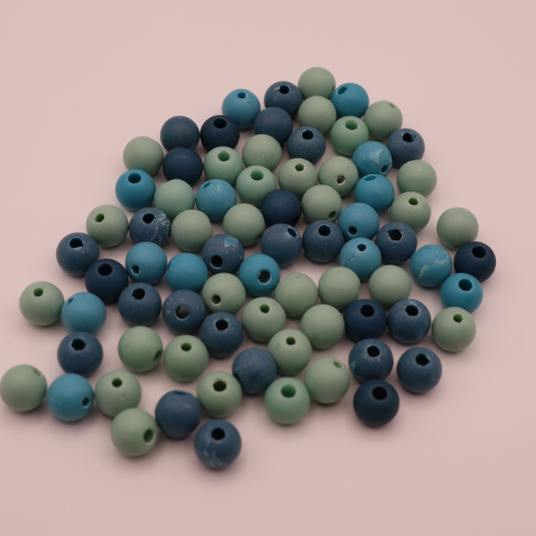 Kralen - blauwe mix