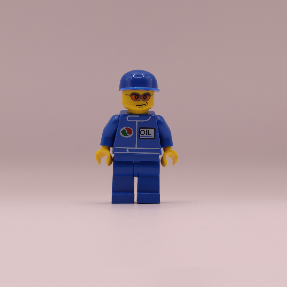 Lego minifigure - olie mederwerker