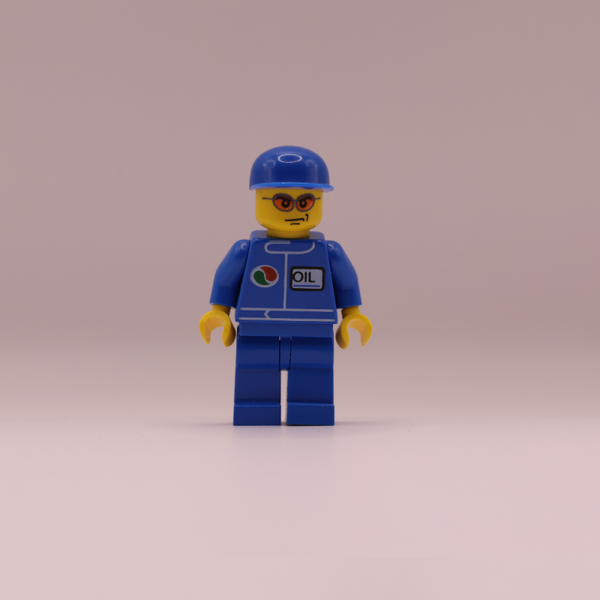 Lego minifigure - olie mederwerker