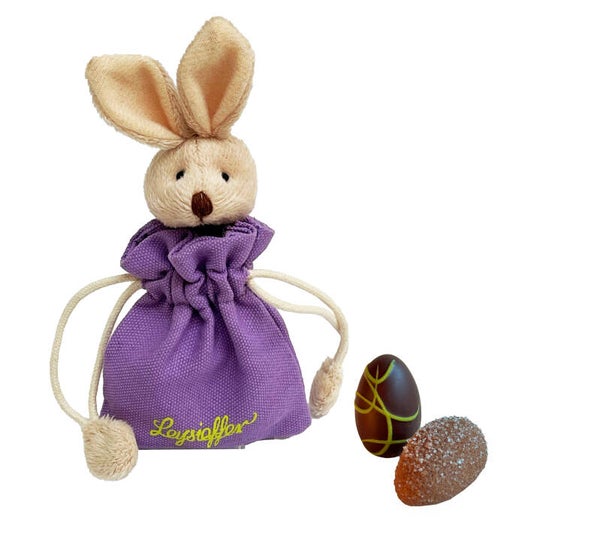 Säckchen Osterhase lila 40g